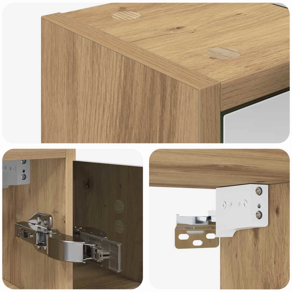 Mobiletto per specchio da bagno Rovere Artigianale