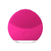 Trade Shop - Spazzola Mini Compatta Sonica Vibrante Viso Impermeabile Esfoliante Silicone -