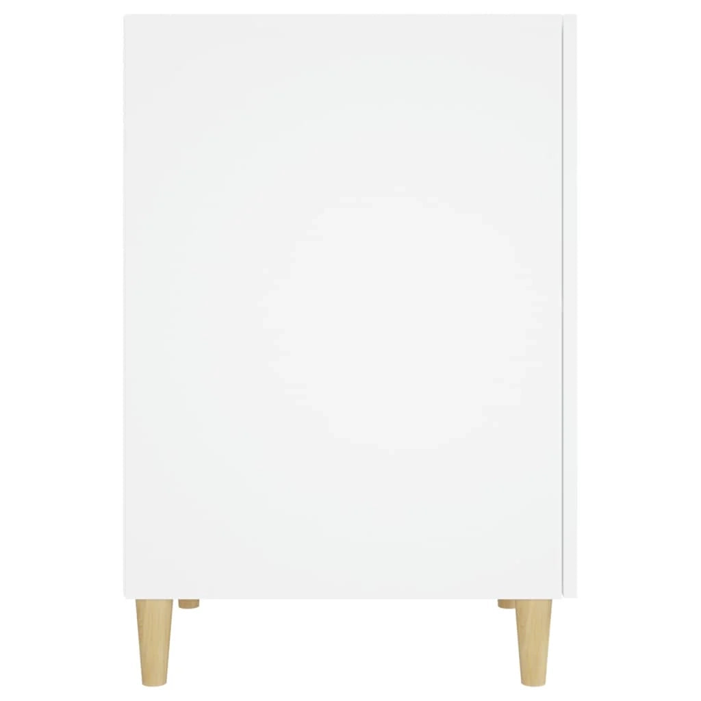 Scrivania tavolo postazione di lavoro mobile per computer studio 140 x 50 x 75 cm legno ingegnerizzato bianco 02_0023514