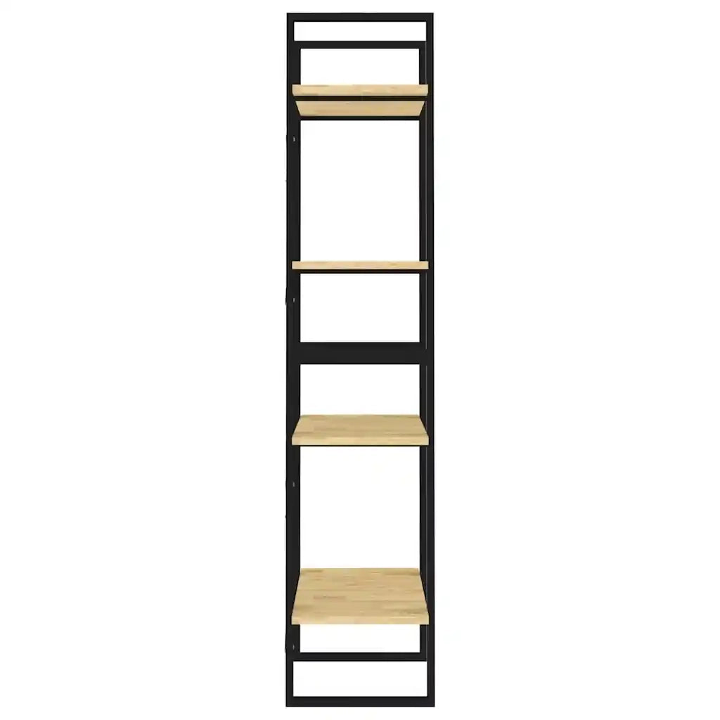 Libreria a 4 Ripiani 60x30x140 cm in Legno Massello di Pino 806442