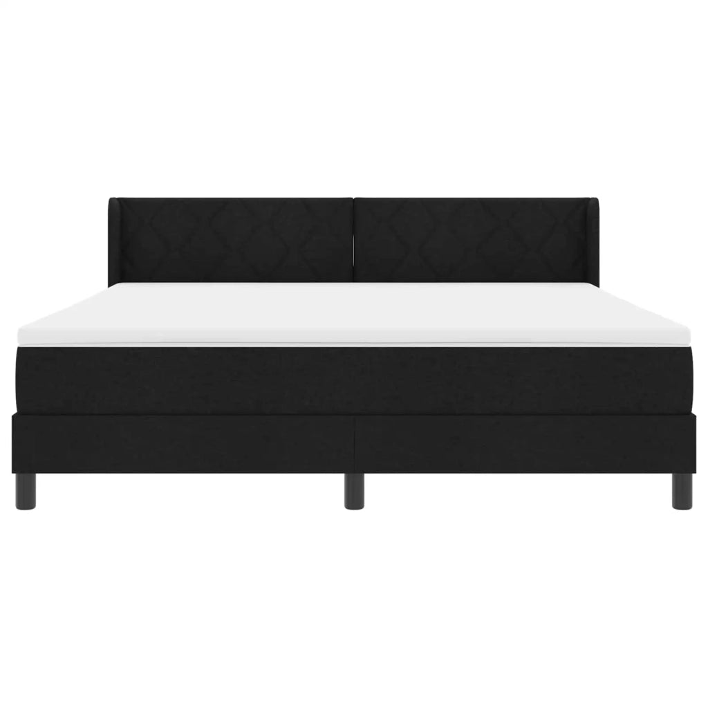 Letto box spring con materasso con materasso Nero 180 x 200 cm 3341183