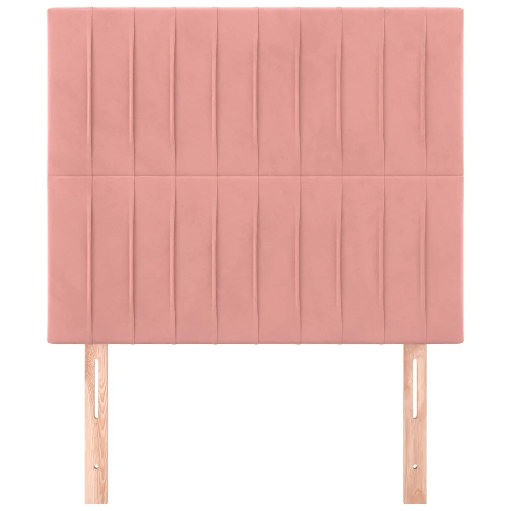 Testiera 2 pz Rosa 90x5x78/88 cm in Vellutocod mxl 73636
