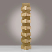 Piantana Moderna Building Polilux ® New Gold E Metallo Bianco 3 Luci E27