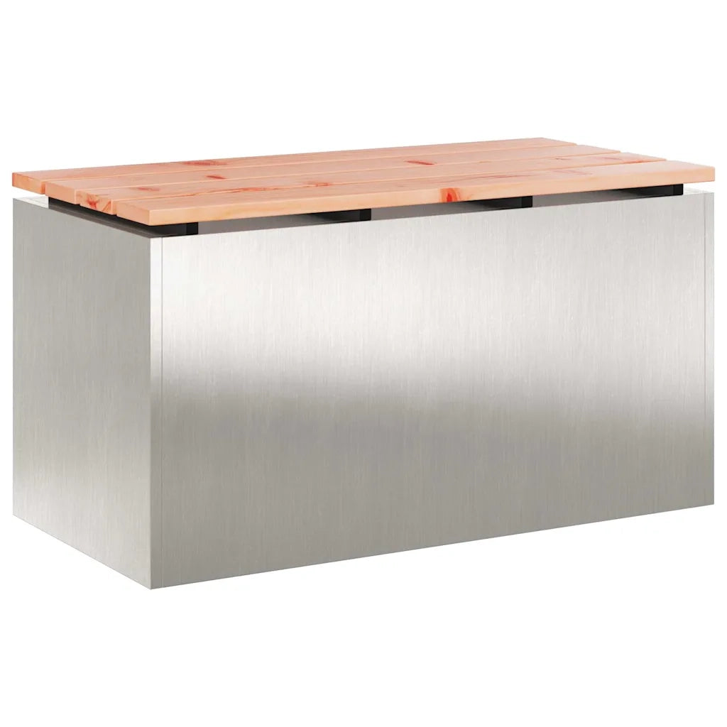 Panchina da giardino Argento 80 x 40 x 43 cm 874902