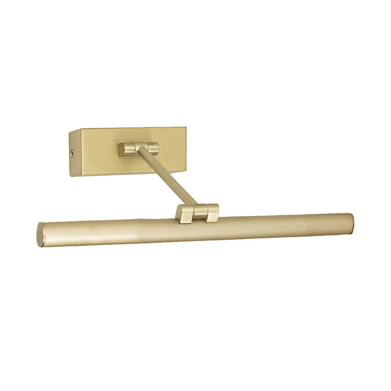 SAYA - Applique da Bagno LED 8W IP44 3000K 600lm in Metallo Oro Satinato - Illuminazione per Specchi e Quadri - Rossini Group
