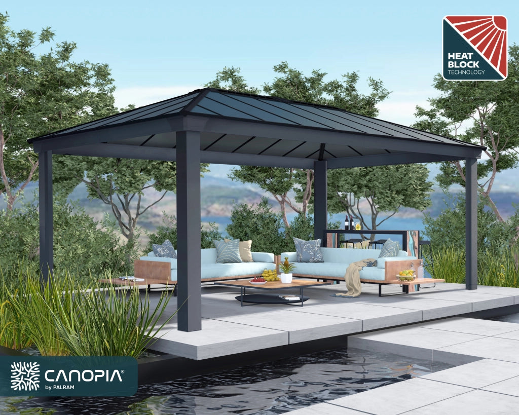 Gazebo in Alluminio Dallas  3.6X6 m