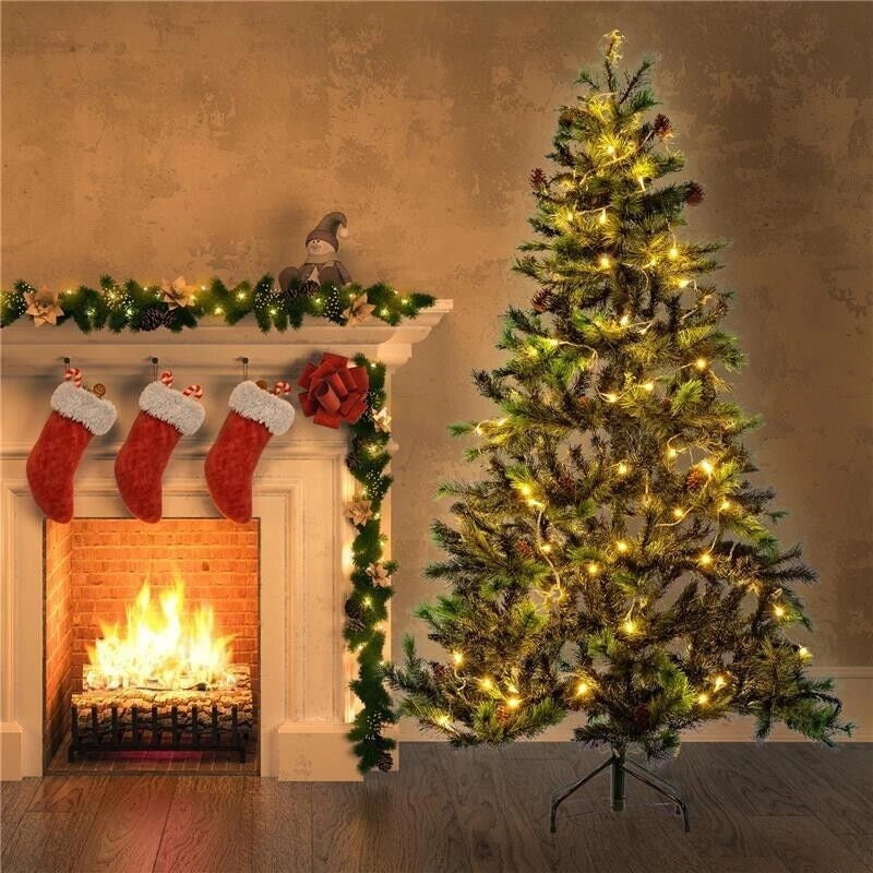 ALBERO DI NATALE ROCCARASO 210 CM VERDE ARTIFICIALE