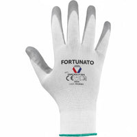 Guanti in poliestere con palmo in nitrile per lavori leggeri