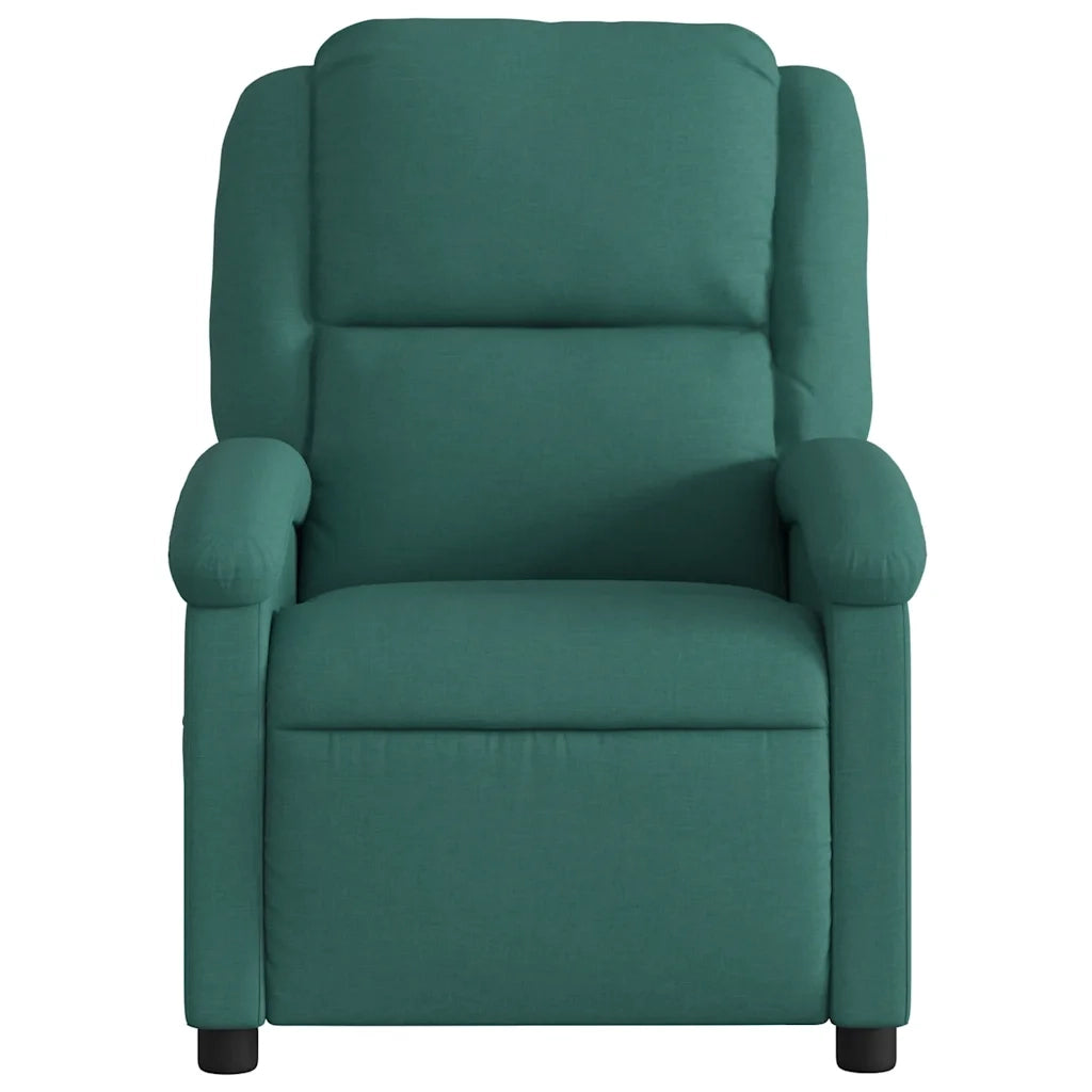 Divano Sedia-Poltrona Reclinabile in Tessuto Verde Scuro 455720