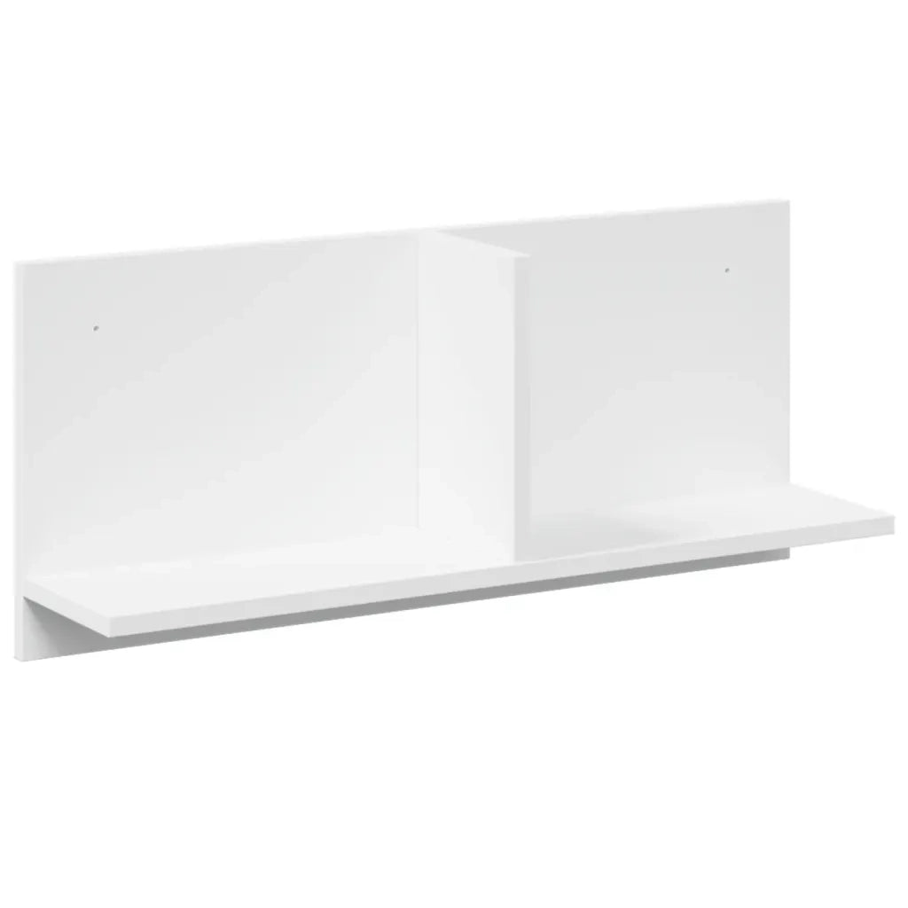 vidaXL Mobile a Parete 70x16,5x30 cm Bianco in Legno Multistrato