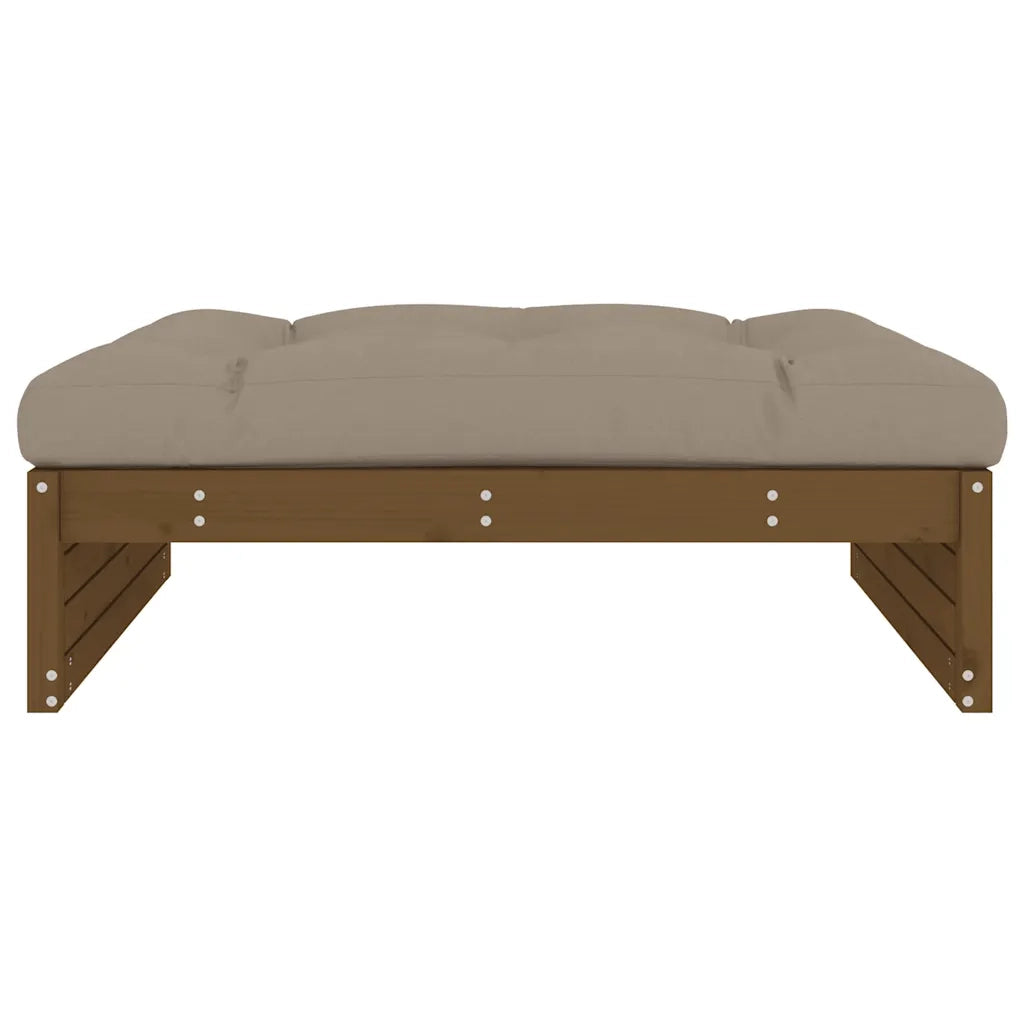 Sedia da giardino-Poggiapiedi Giardino Marrone Ambra 120x80cm Legno Massello Pino 828720