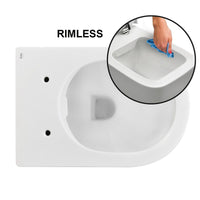 Vaso sospeso feeling rimless bianco opaco