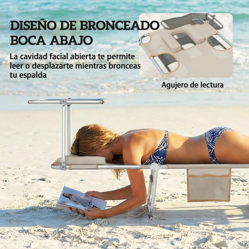 Poltrona reclinabile pieghevole con dosel 360¡ã ¨C zephmum ¨C Beige