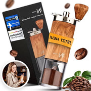 Molendello per caffè Manuale in legno Molino ceramico Regolabile Livello di affinamento Pratico Molendello per caffè trasportabile per ogni tipo di caffè - Molitore di chicchi di caffè con possibilità di ripiegamento
