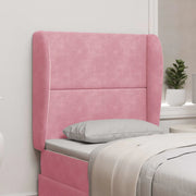 Orecchia della Testata Rosa 80 x 23 x 6 cm Velluto 346575