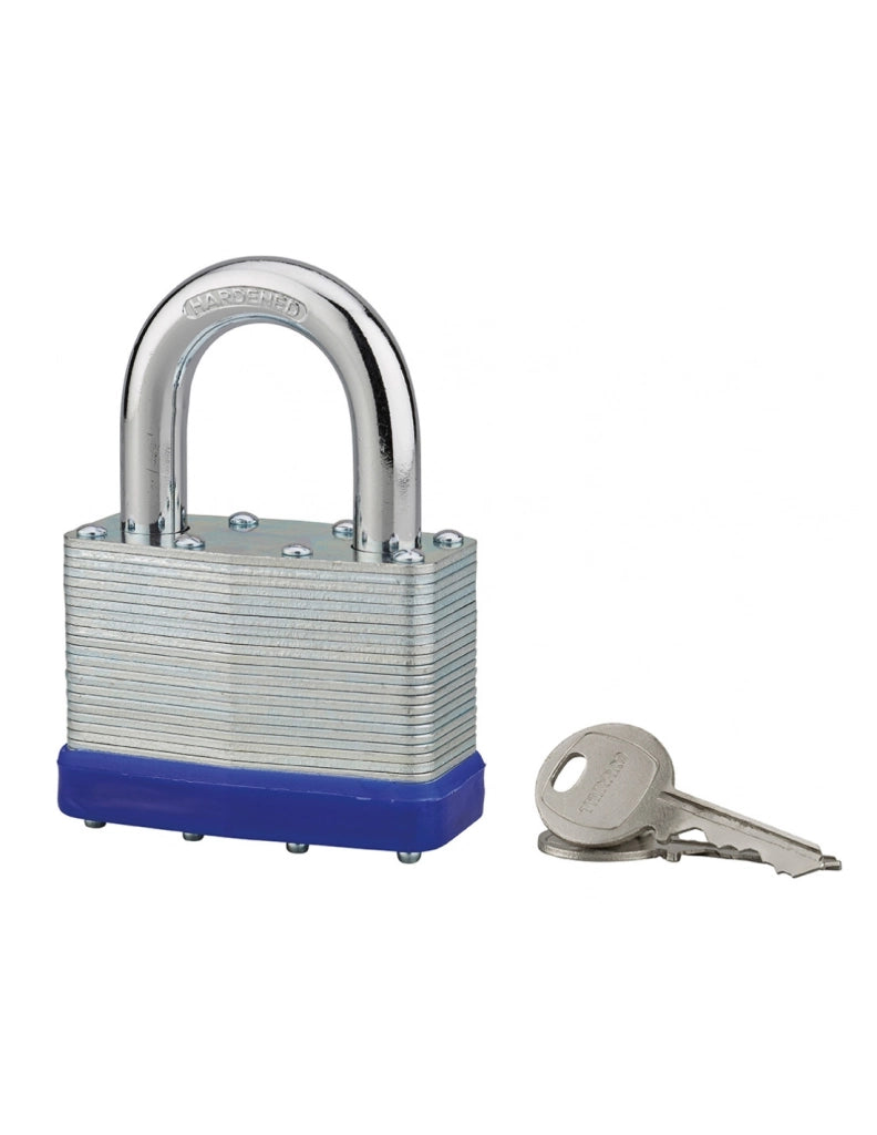Lucchetto a lamelle 65 mm in acciaio, per interno, arco in acciaio, 2 chiavi – THIRARD