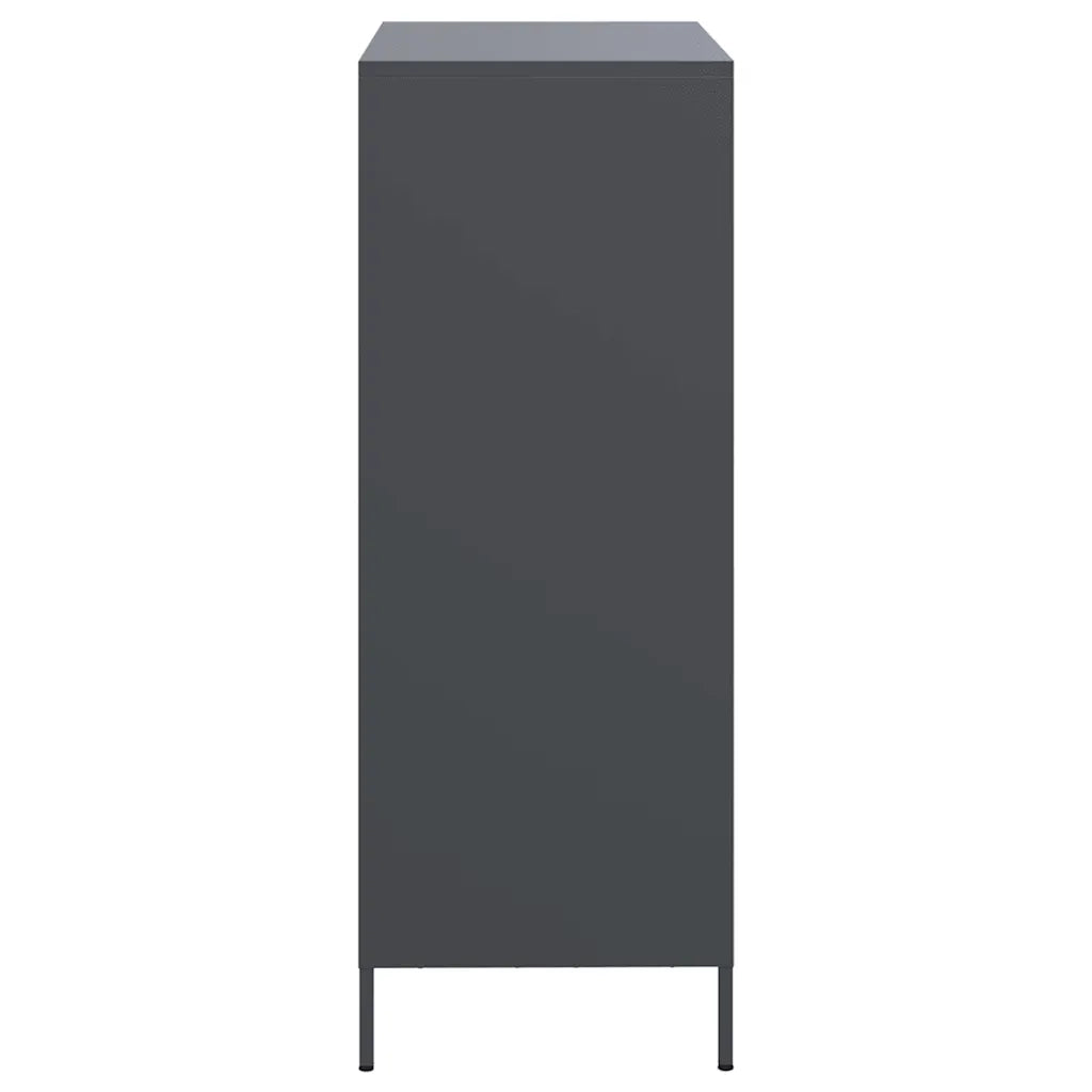 Credenza-Buffet-Armadio da cucina Antracite 68x39x103,5 cm Acciaio 707454