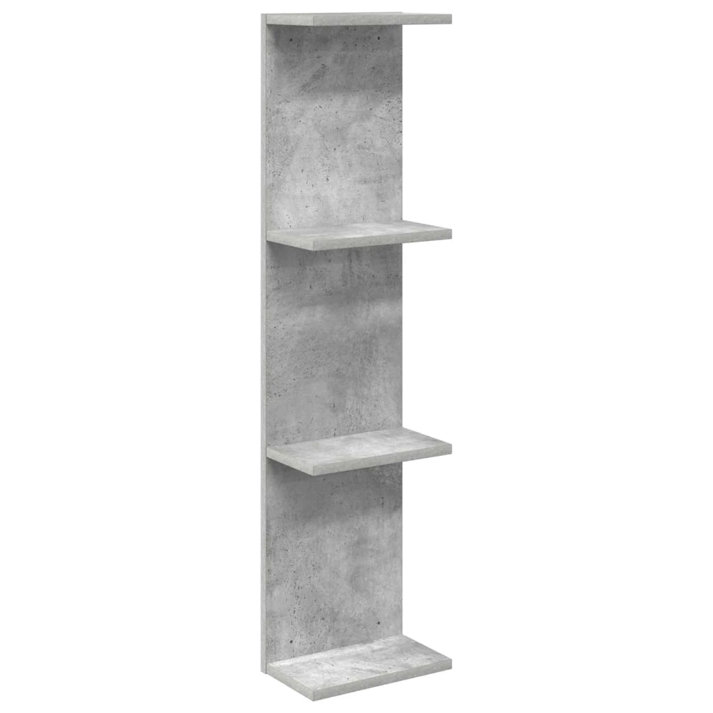 Scaffale da parete Grigio Cemento 22 x 15 x 100 cm 8012442