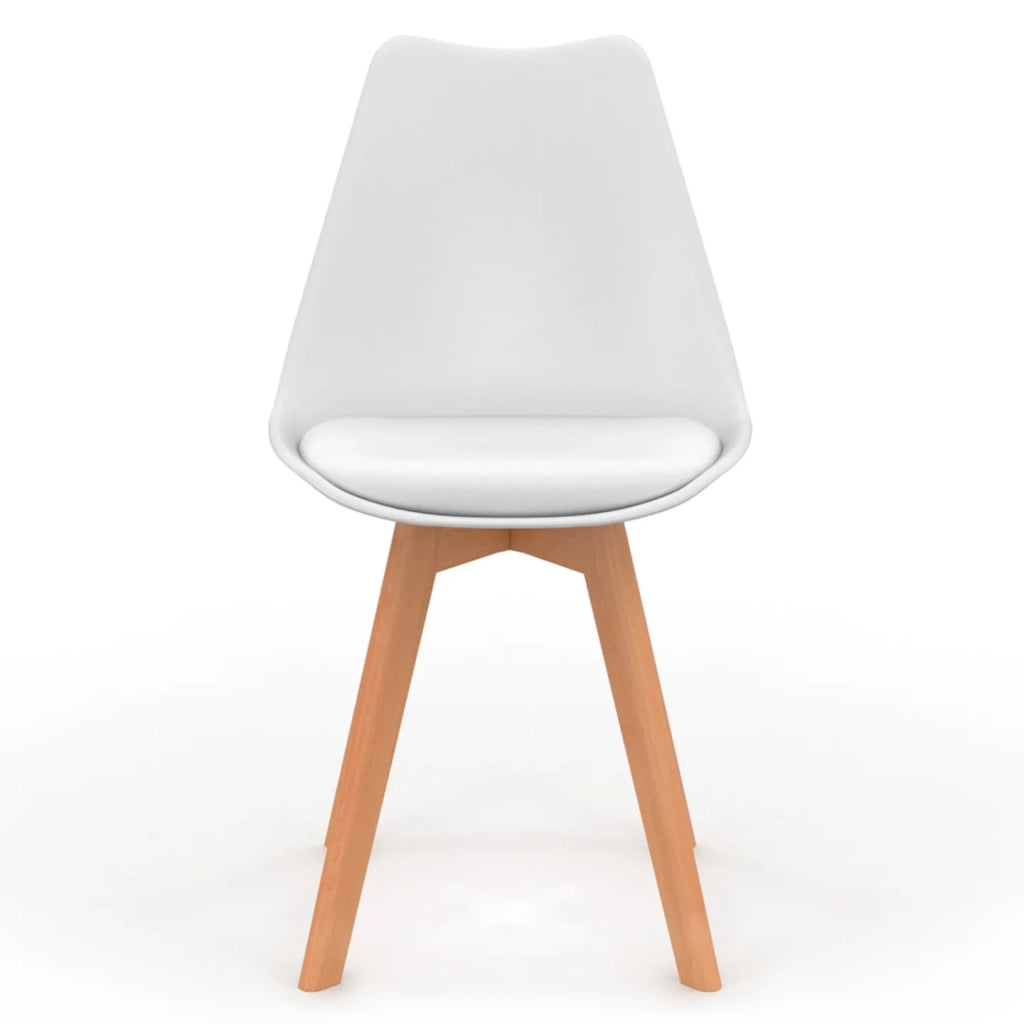 IDMarket - Set di 6 sedie scandinavo gris chiaro, bianco, gris scuro x2, verde x2 SARA
