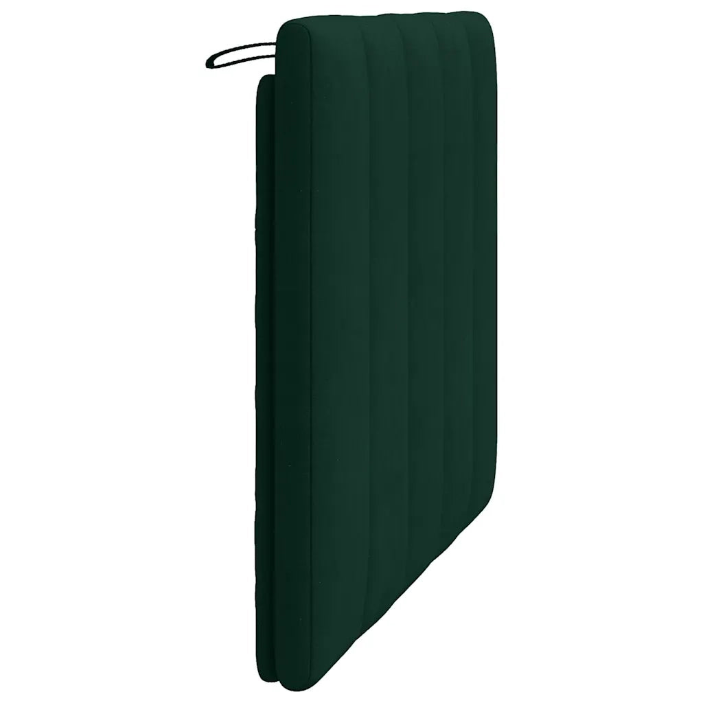Cuscino Testiera Hanko Verde Scuro 100 cm in Velluto 374658