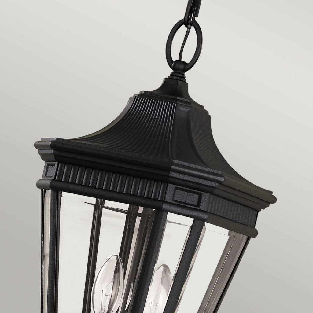 Lampada a sospensione esterna Cotswold Lane Feiss 2xE14 nera