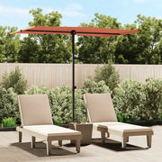 Ombrellone da Giardino-Ombrello da Balcone Palo in Alluminio 2x1,5 m Terracotta