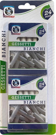 GESSETTI BIANCHI SPESSI 24 PZ  ADATTI PER LAVAGNA FACILI DA PULIRE QUALITÀ E PRATICITÀ