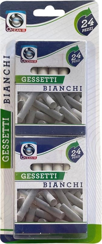 GESSETTI BIANCHI SPESSI 24 PZ  ADATTI PER LAVAGNA FACILI DA PULIRE QUALITÀ E PRATICITÀ