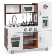 Set da cucina per bambini 73 x 29 x 81 cm ampio spazio di archiviazione stile moderno MDF bianco e marrone 20_0020923