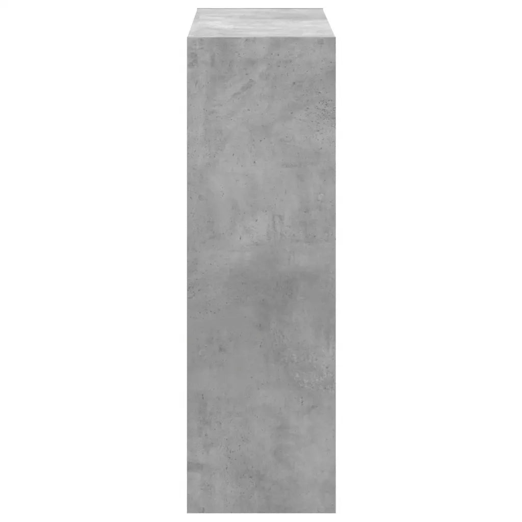 Libreria Grigio Cemento 102x32x102 cm in Legno Multistrato 852819