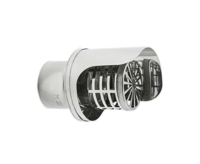 TERMINALE PELLET INOX AISI 304 ø 80   EUROPROFIL SRL