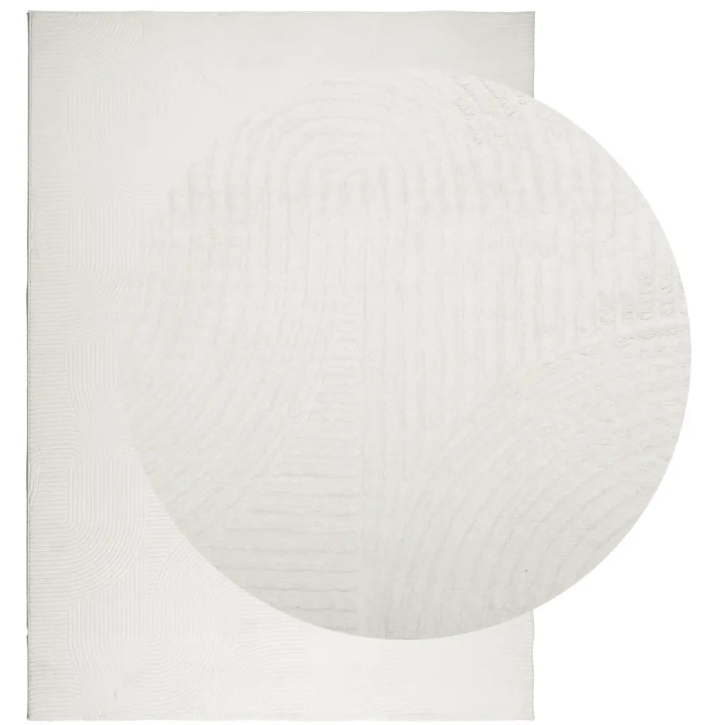 Tappeto del soggiorno | Tappeto IZA a Pelo Corto Aspetto Scandinavo Crema 200x280 cm