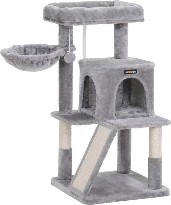 Ponte per Gatti - Abitazione per Gatti - Ponte per Gatti - Albero per Gatti - Casa per Gatti - Sacchetto per Gatti - Grigio