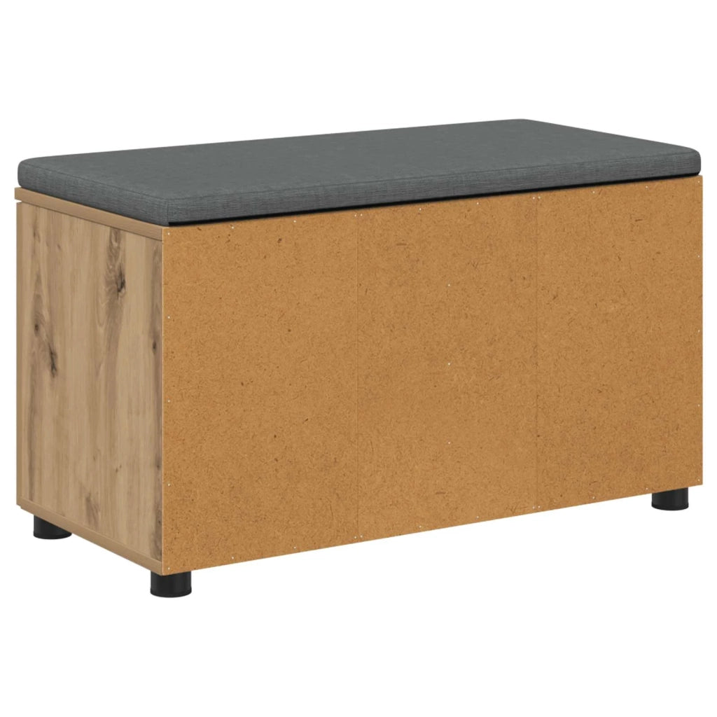 Panca per scarpe con cuscino Rovere Artigianale 80 x 38 x 46 cm 906105