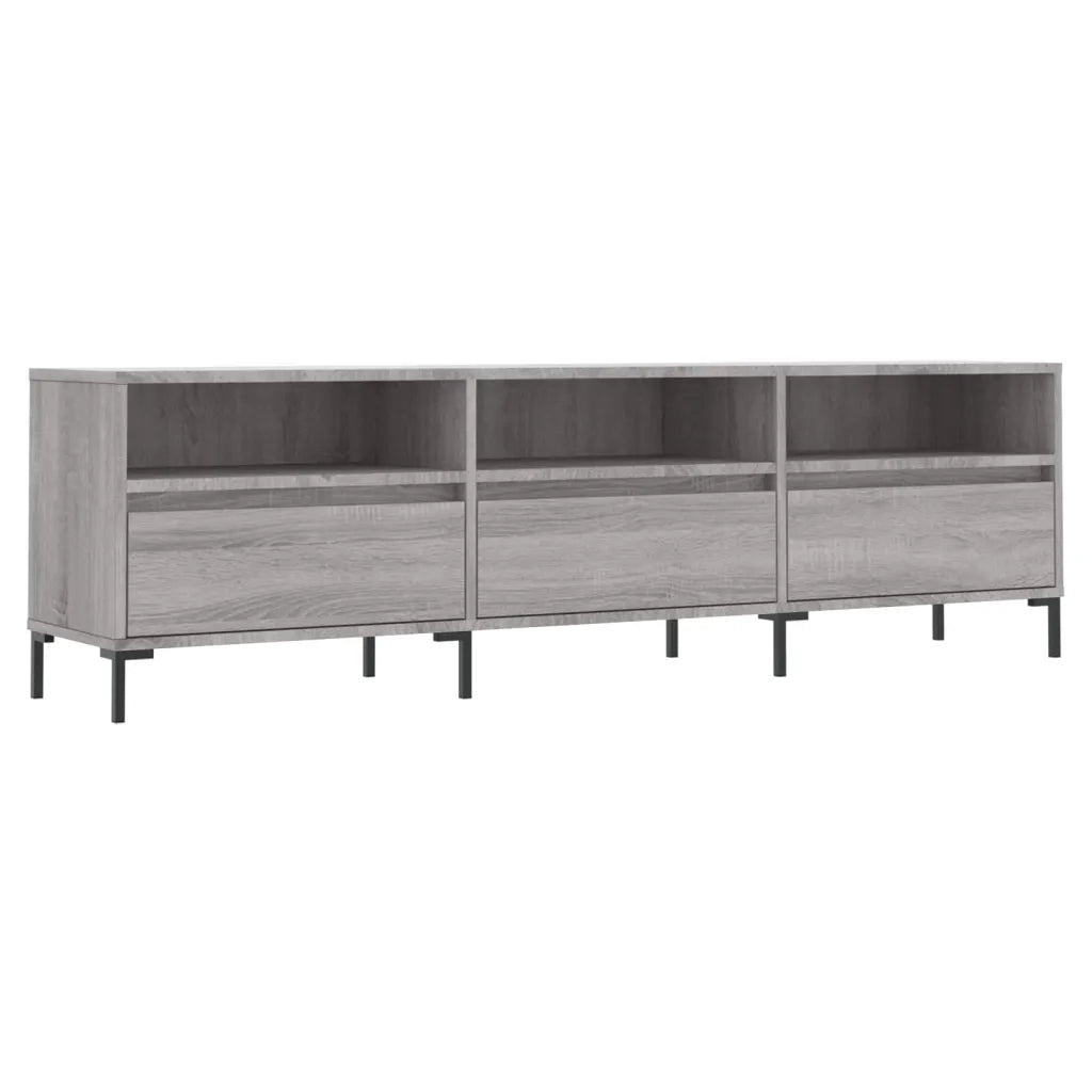 Mobile Porta TV Grigio Sonoma 150x30x44,5 cm Legno Multistrato 831290