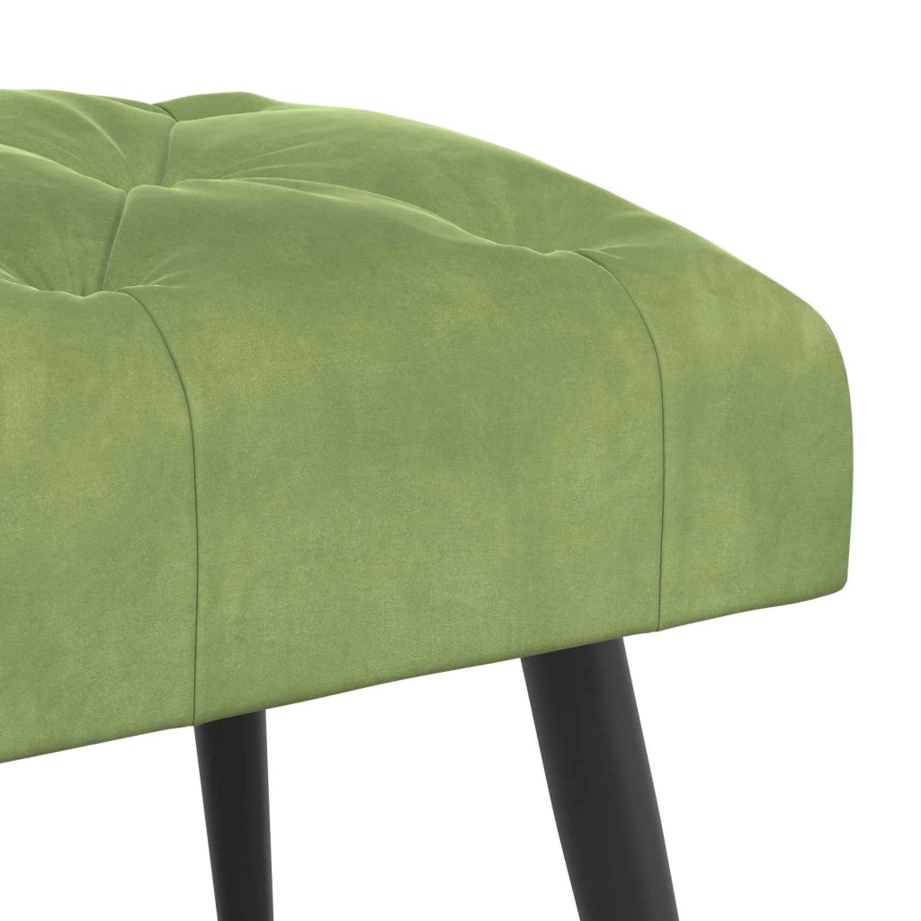 Panchina con bottoni imbottiti Verde chiaro 80 x 40 x 46 cm 42038560
