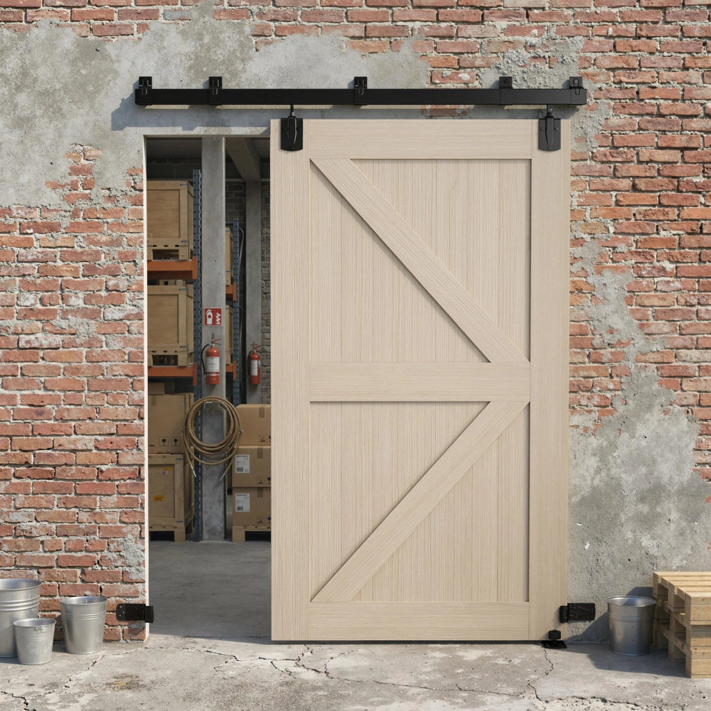 Set Scorrevoli per Porte Armadio ¨C Zephmum ¨C 183 cm Nero