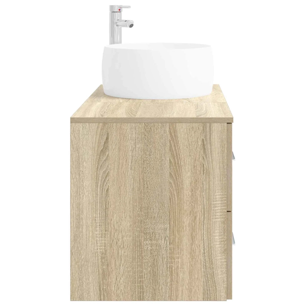 Set di mobili per il bagno 2 pz Rovere Sonoma 3404002