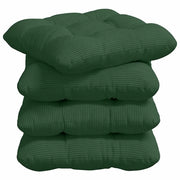 Cuscini per Seduta 4 pz | Cuscini per sedie Verde Scuro 45 x 45 cm