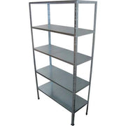 SCAFFALE KIT 5 RIPIANI AD INCASTRO PROMETAL - ZINCATO CM 40X100 H.CM 194- 1 confezioni