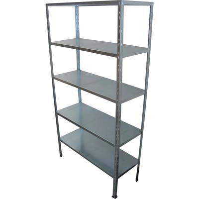 SCAFFALE KIT 5 RIPIANI AD INCASTRO PROMETAL - ZINCATO CM 40X100 H.CM 194- 1 confezioni