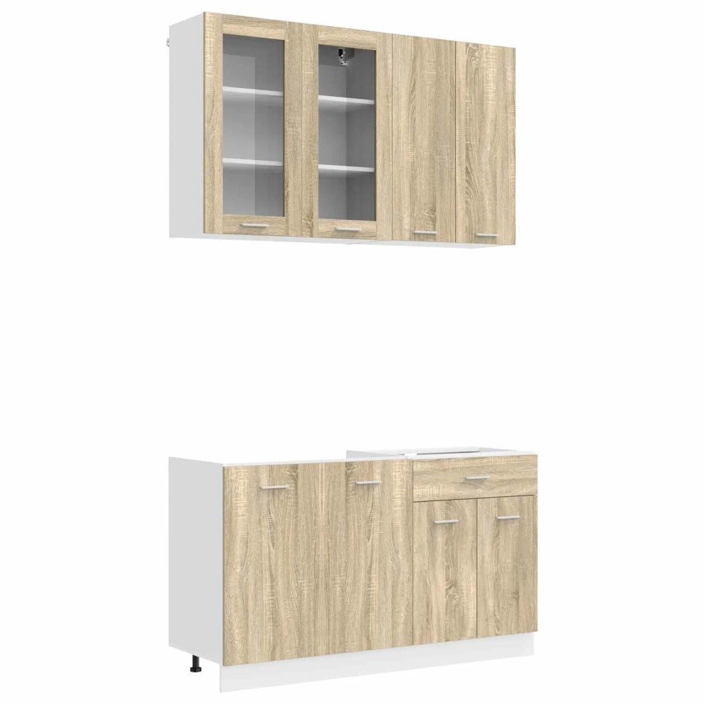 Unità Cucina LYON 4 pcs Rovere Sonoma Legno ingegnerizzato 3438357
