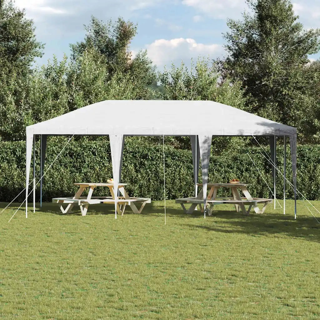 Tenda Party Bianco 600 x 400 x 266 cm Polietilene e Acciaio 42003429
