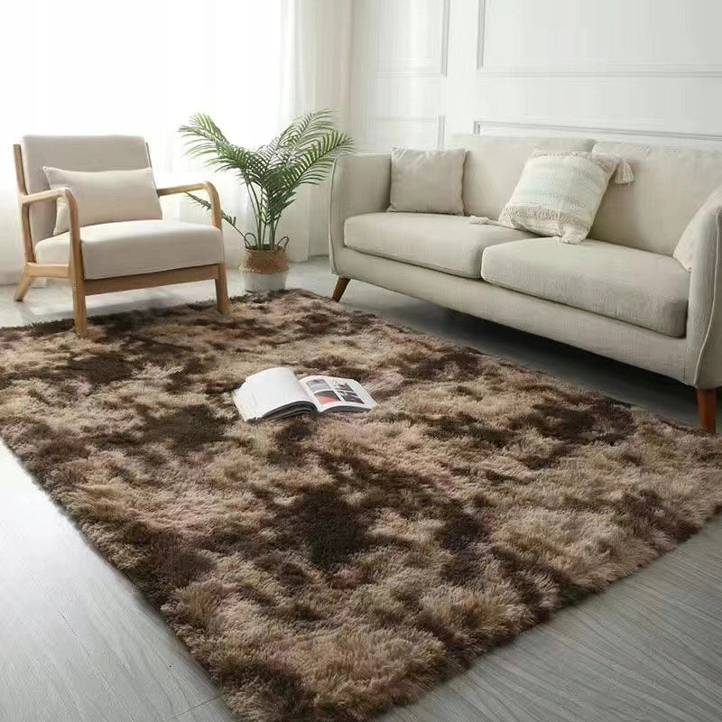 Tappeto shaggy peloso 160x220 cm marrone