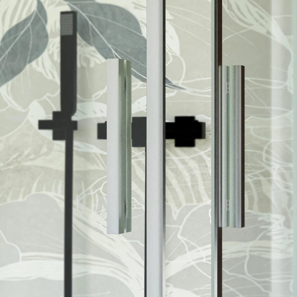 Box Doccia angolare 90x110 cm 2 ante Scorrevoli in Cristallo trasparente 6mm H195 Bonussi Grace