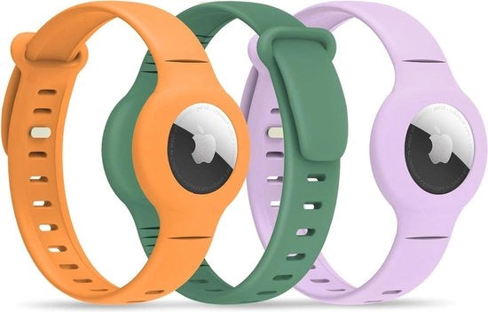 Bracciale per AirTag per bambini - supporto GPS per AirTag regolabile - compatibile con Finder per bambini - bracciale per AirTag in silicone a singolo gomito - custodia per AirTag per bambini