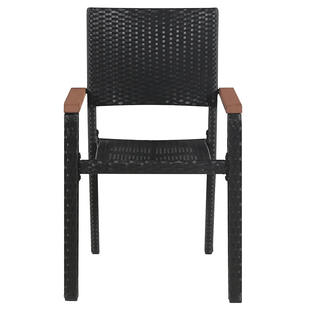 Set Mobili da Pranzo per Giardino 3 pz Nero 3099419
