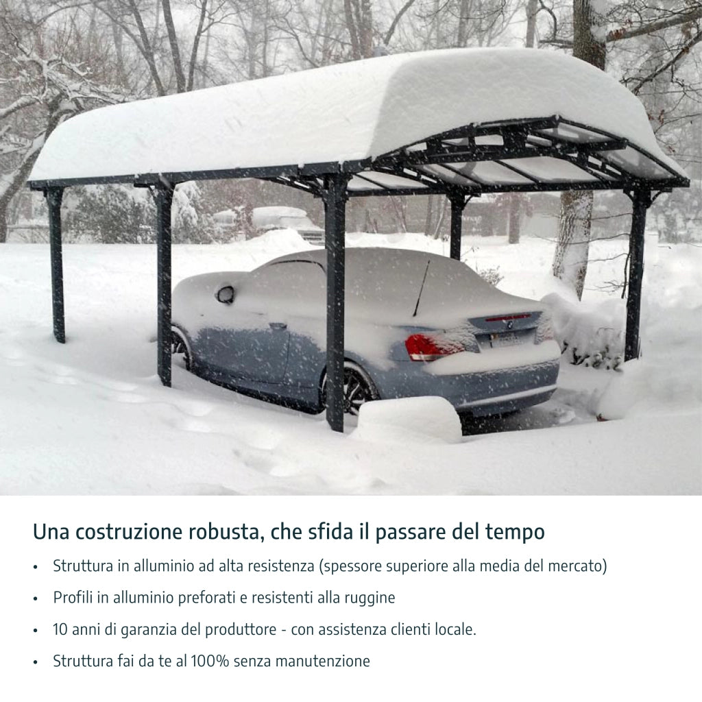 Canopia Verona Carport in Alluminio 3 X 5 m