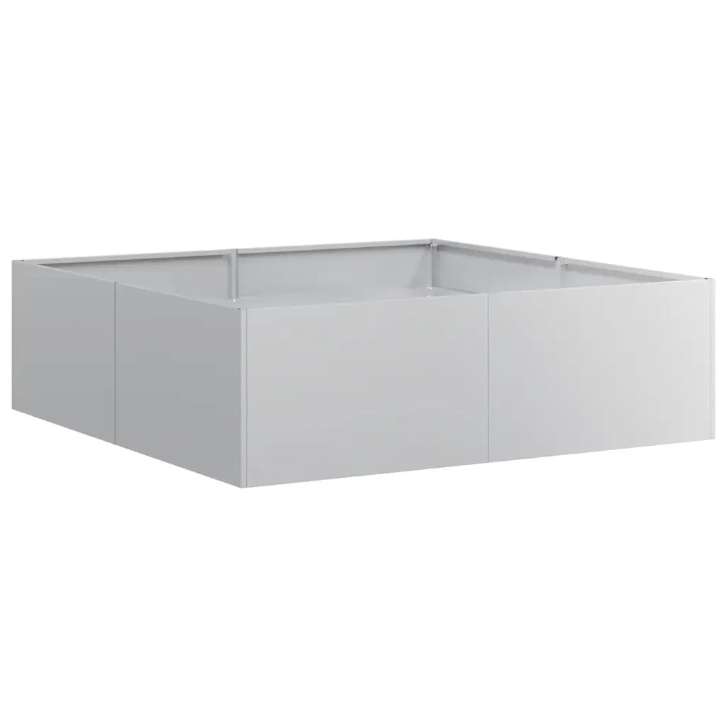 Fioriera 100x100x30 cm in Acciaio Zincato 860813