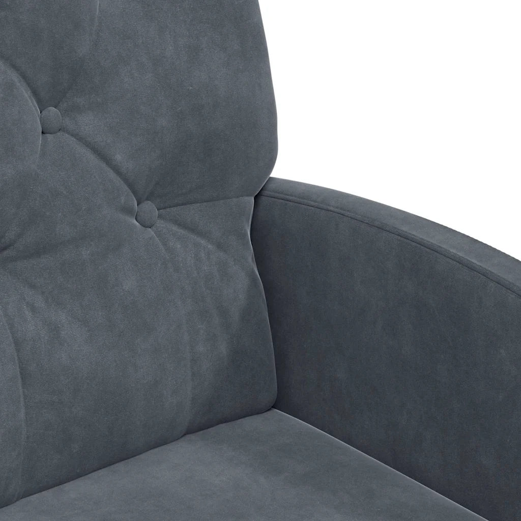 Sedie da Pranzo con Ruote 2 pcs Grigio scuro 58 x 67 x 97 cm